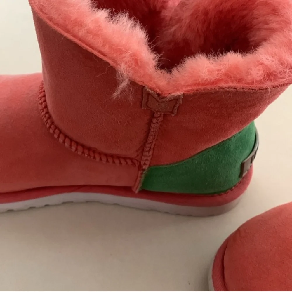 UGG Pinkb And Green Winter Boots